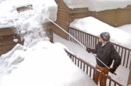 Snow removal from Unionville rooftops by Northcoast Roof Repairs LLC