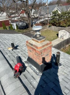 Before & After Chimney Crown in Euclid, OH (1)